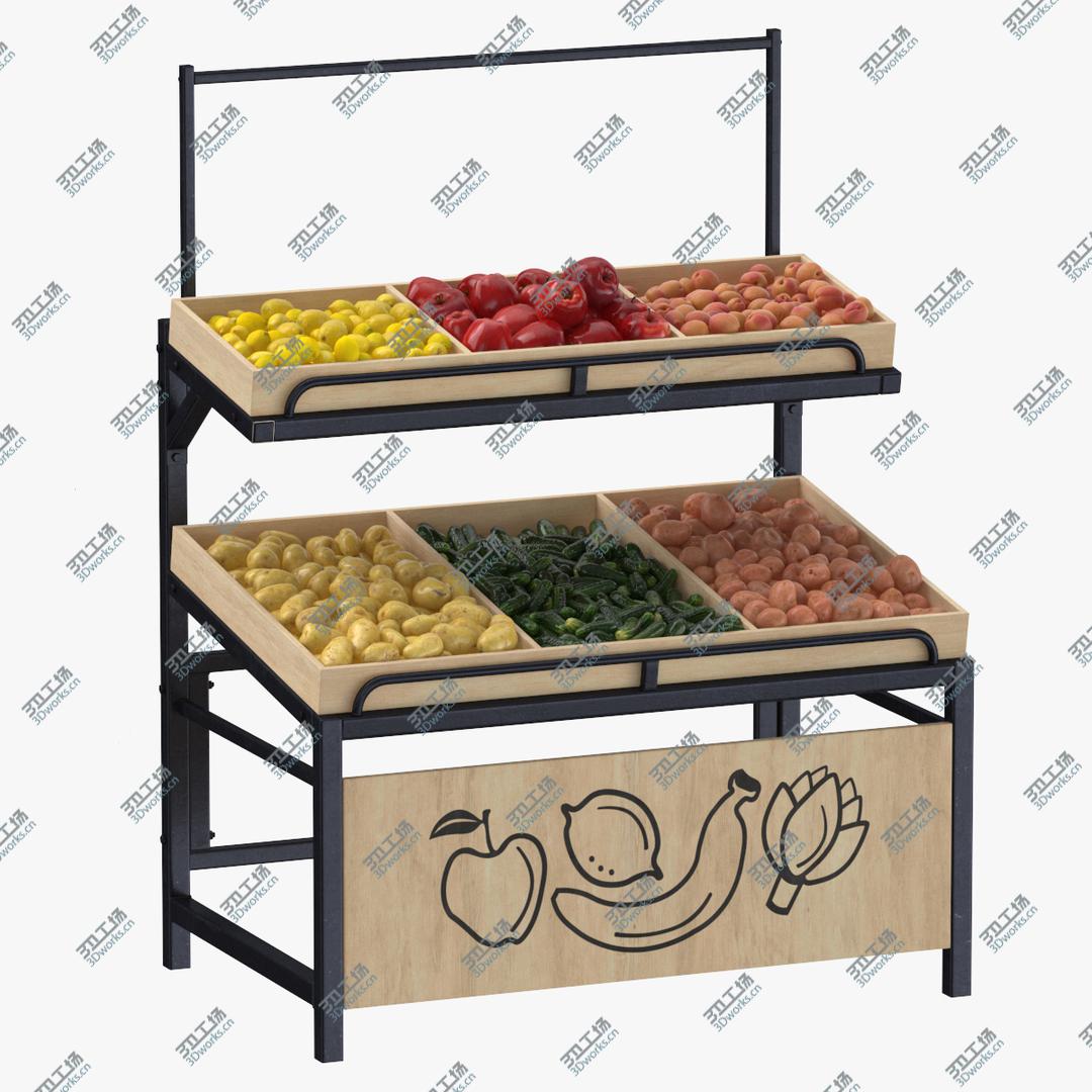 images/goods_img/202105073/3D Wooden Display Rack 06 With Fruits and Vegetables Without Tag/1.jpg